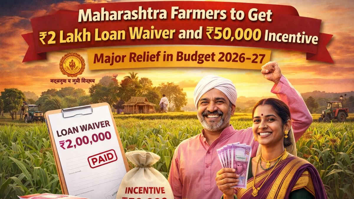 Maharashtra Farmers to Get ₹2 Lakh Loan Waiver and ₹50,000 Incentive – Major Relief in Budget 2026–27