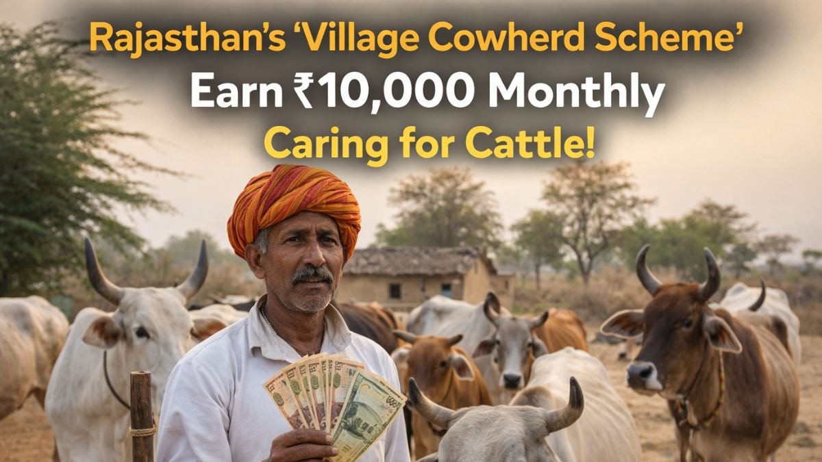 Rajasthan’s “Village Cowherd Scheme” - Earn ₹10,000 Monthly for Cattle Care